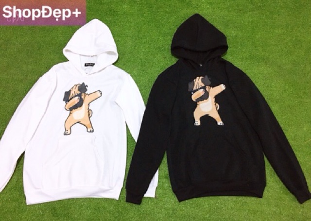 Áo hoodie chui đầu có mũ nam nữ dáng suông rộng hàng đẹp i hình