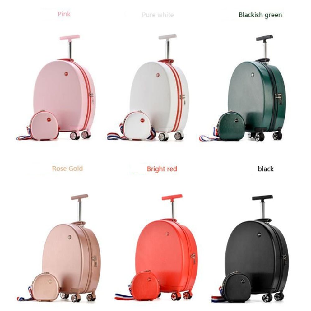 Vali Bầu Dục Cao Cấp Tặng 1 Vali Nhỏ, Vali Kéo Khung Nhôm Chống Va Đập V102 Size 20inch