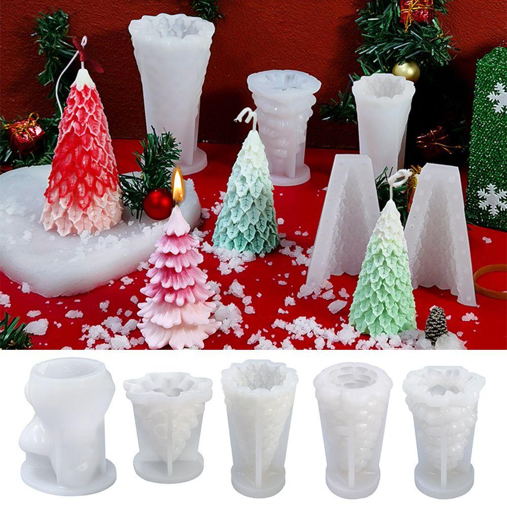 Khuôn Làm Nến Chất Liệu Silicone Hình Cây Thông Giáng Sinh