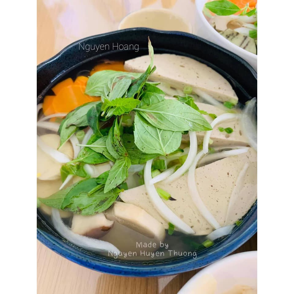 CHẢ LỤA CHAY NHÀ LÀM TỪ ĐẠM LÚA MÌ - 100% TỰ NHIÊN