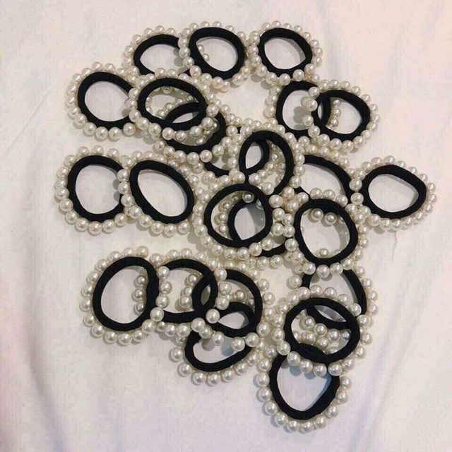 Dây buộc tóc đen tròn đẹp giá sỉ