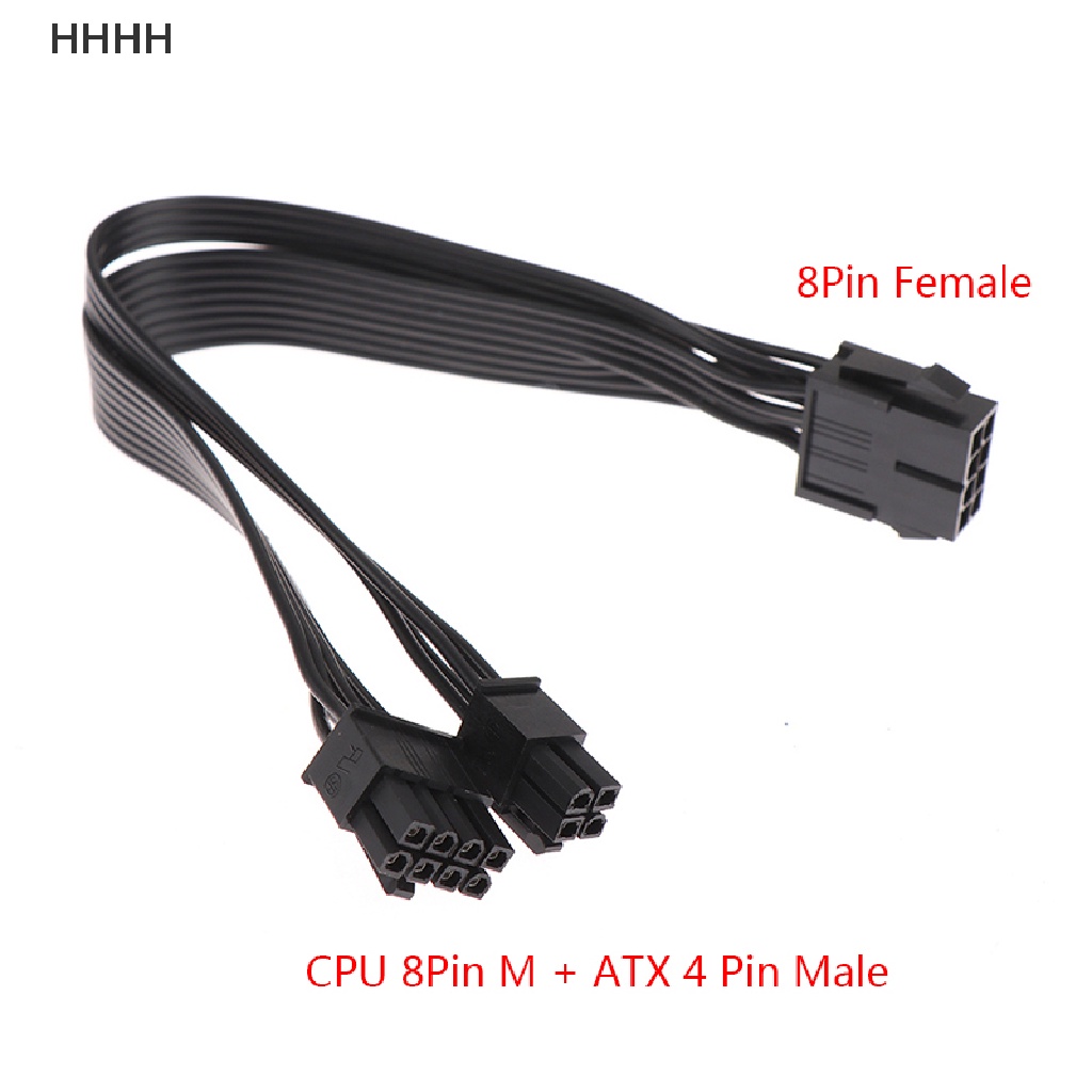 Đầu Chuyển Đổi Nguồn Điện 8Pin Female Sang CPU 8Pin ATX 4Pin Male