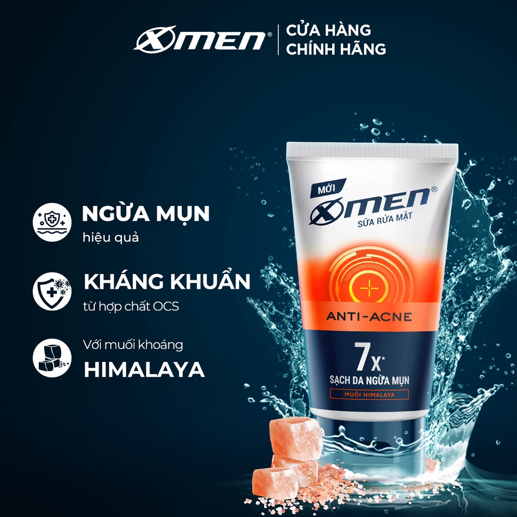 Sữa Rửa Mặt Nam XMen 100g