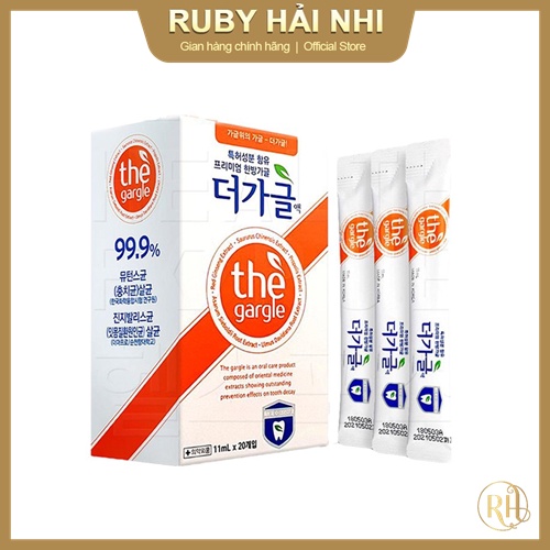 Nước Súc Miệng Thảo Mộc Nhân Sâm THE GARGLE (Dạng stick) Thơm Miệng Và Loại Bỏ Mảng Bám