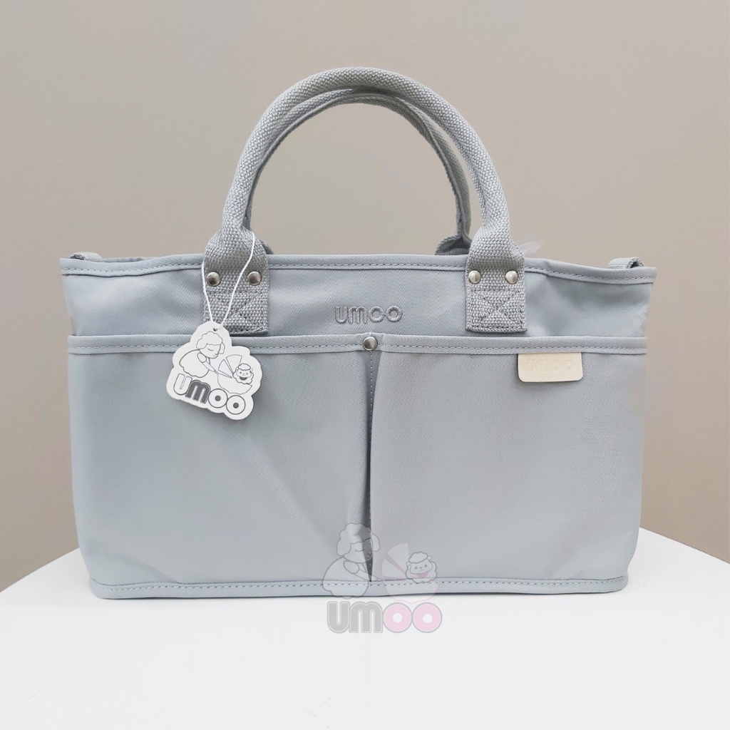 Túi Đựng Bỉm Sữa UMOO Cao Cấp Có Dây Đeo Chéo Đi Kèm, Form Túi Cứng Cáp, Bền Đẹp, Ngăn Chứa Rộng Rãi
