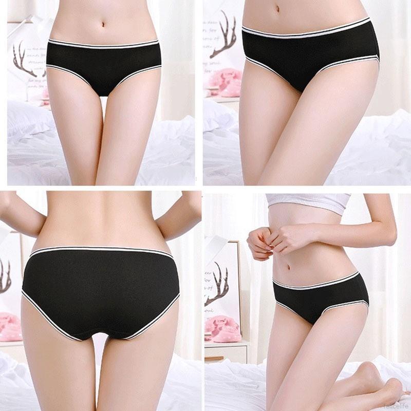 FREESHIP ĐƠN 99K_ Quần lót cotton màu trơn cho nữ