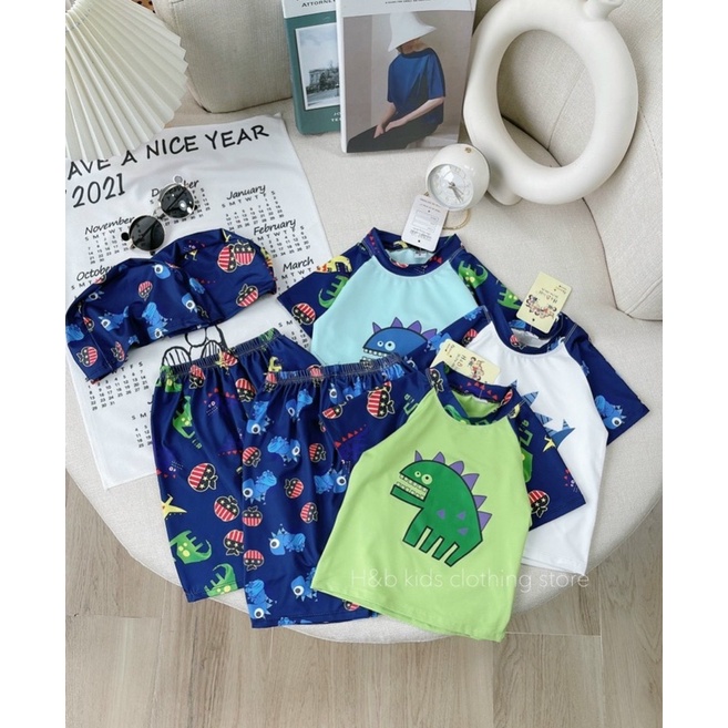 Bộ Bơi cho bé trai tặng Mũ 3CT mã 35050