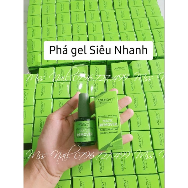 phá gel lạnh phá gel móng tay, nước phá gel nail, phá sơn gel