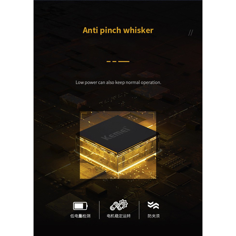 Máy cạo râu KEMEI không dây sạc điện chuyên dụng cao cấp cho nam