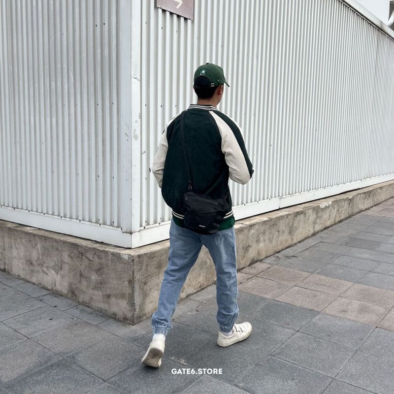 Túi đeo chéo Nam nữ HeyM vải poly, túi đeo công sở streetstyle 1 ngăn lớn GATE6 - 3141