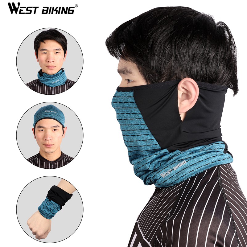 Khẩu Trang WEST BIKING Nửa Mặt Chất Liệu Lụa Băng Kháng Mồ Hồi Thời Trang Mùa Hè