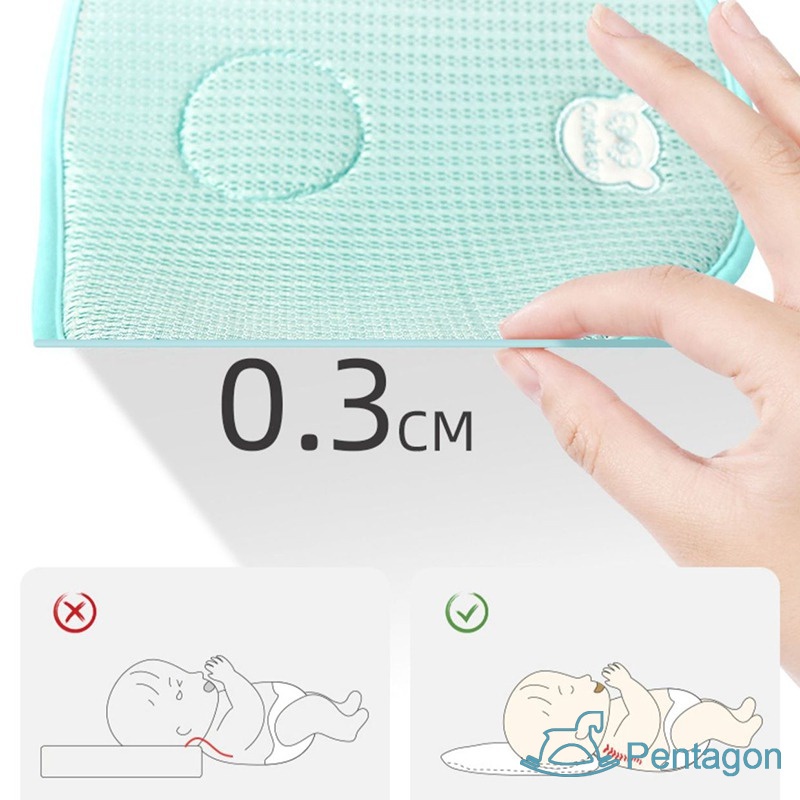 Baby Soft Breathable Cool Pillow Newborn Cloud Pillow Towel Washable Sweat Pillow