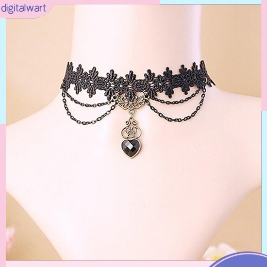 Vòng Cổ Choker Ren Đính Hạt Thời Trang Nữ Tính