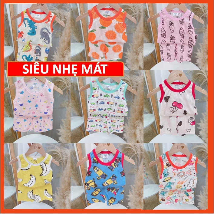 SET 3 BỘ BA LỖ COTTON GIẤY TĂM TRE NHẸ MÁT CHO BÉ SET385