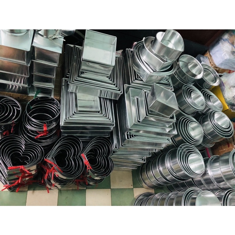 KHUÔN VUÔNG ĐẾ RỜI NƯỚNG BÁNH BÔNG LAN NHIỀU SIZE