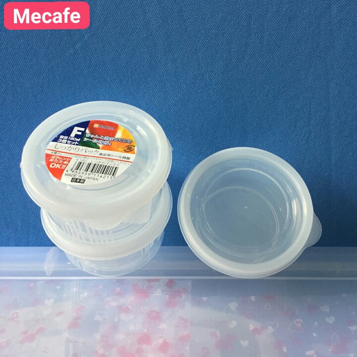 Set 3 hộp nhựa tròn 180ml