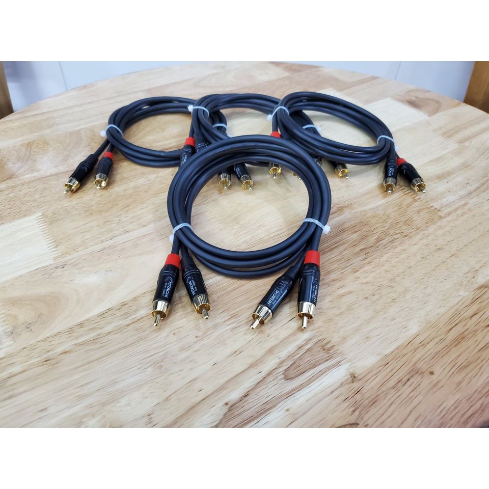 Dây AV Hitachi Nhật Xịn, Cặp Dây Tín Hiệu Âm Thanh 4 Đầu AV