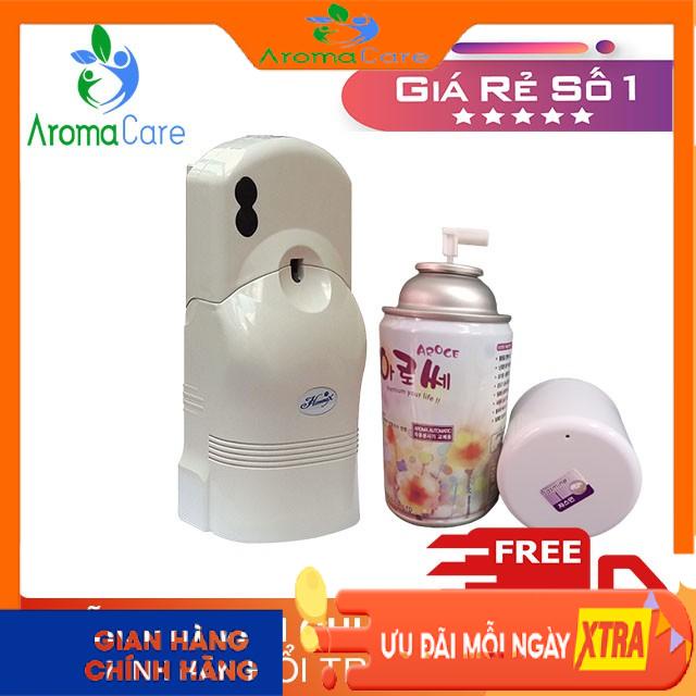 [ Máy xịt phòng tặng kèm chai xịt] Bộ máy xịt nước hoa xịt phòng Hàn Quốc - Aroce Hommax, khử mùi nhà vệ sinh, karaoke