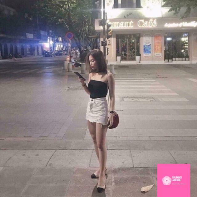 Chân váy jean rách[ có quần trong] cao cấp, bao dáng | BigBuy360 - bigbuy360.vn