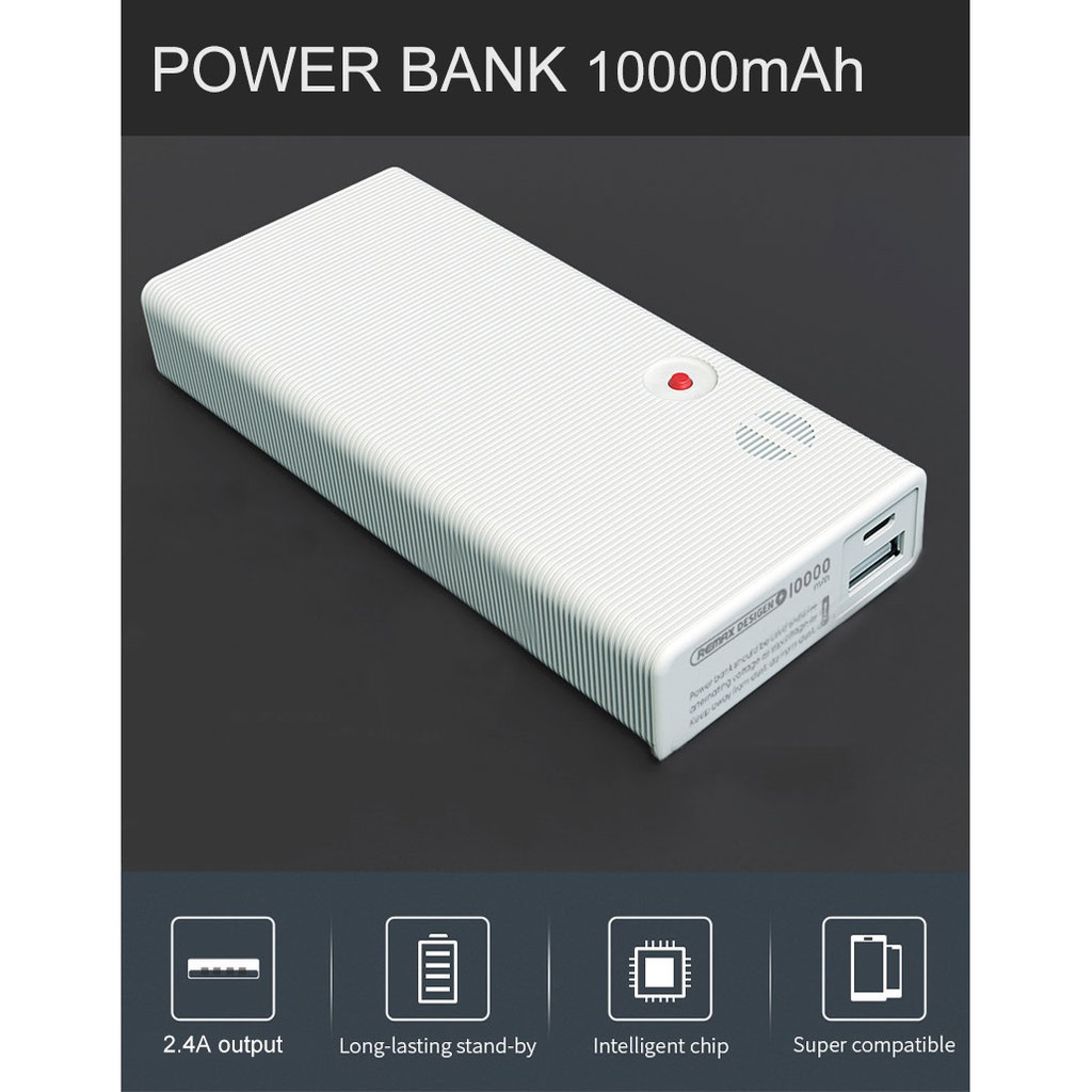 Pin dự phòng Remax Rpp-88 10000mAh lõi Lithium Polymer chính hãng