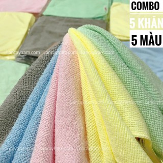 COMBO 5 KHĂN LAU ĐA NĂNG NĂNG RUBBERMAID HYGEN SANITIZER SAFE MICROFIBER CLOTH MỸ