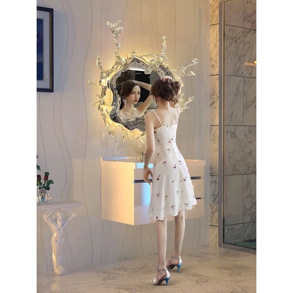 Gương treo tường hình khối nước Water Drops Mirror phong cách Bắc Âu