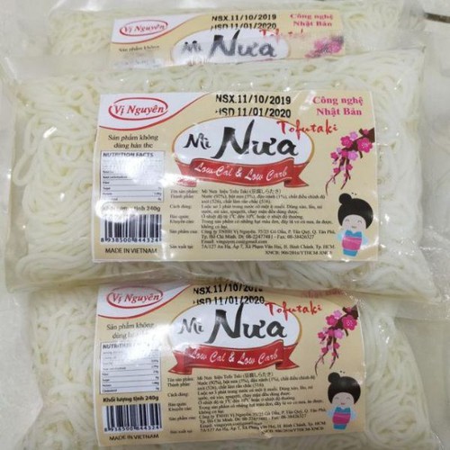 Quận 10 - Mì Nưa Keto Das Vị Nguyên 240Gram [Date mới]