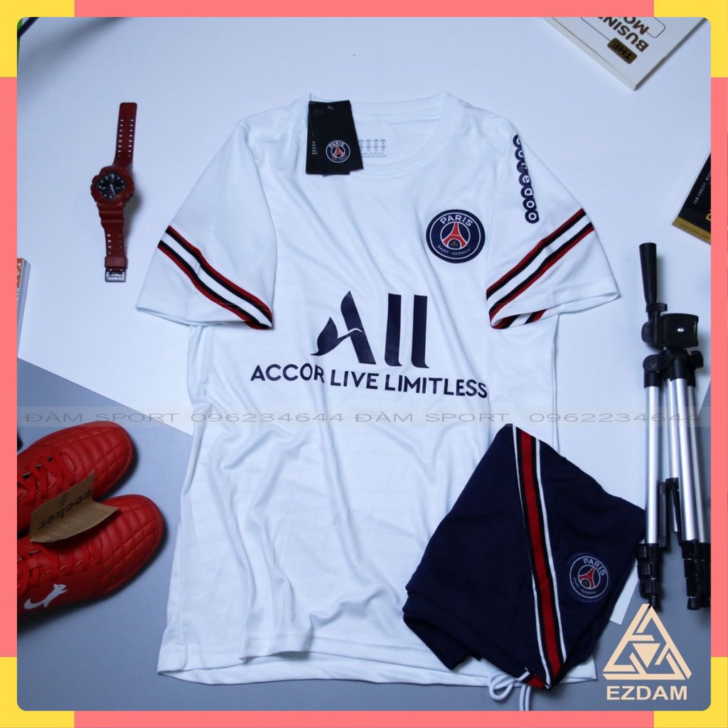 ✚◑Bộ áo đá bóng CLB PARIS SAINT GERMAIN/ PSG 21-22 cao cấp , banh GERMAIN chất polieste thấm hút mồ hôi