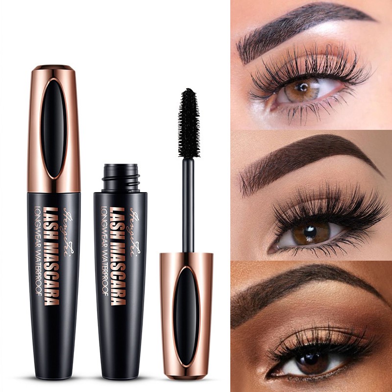 Mascara đen sợi tơ 4D pffee chuốt mi dài và dày trang điểm chống nước nhanh khô | BigBuy360 - bigbuy360.vn