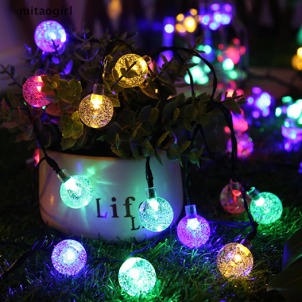 Dây đèn Led 20/ 30/ 50 bóng sử dụng năng lượng mặt trời
