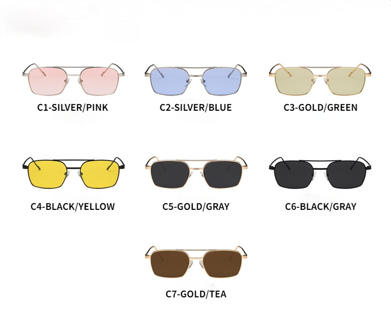 Kính Mát Gọng Kim Loại Phong Cách Retro Hàn Quốc 2021