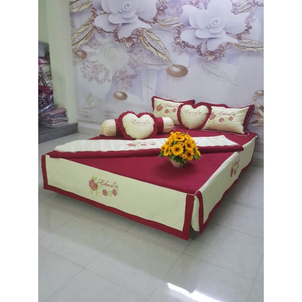 set DRAP PHỦ  satin 5 món