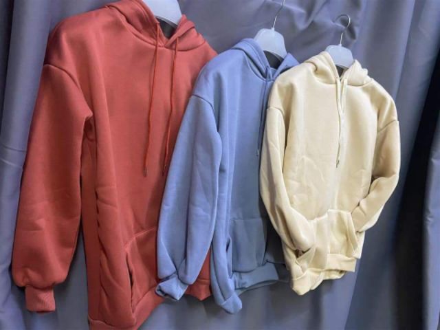 Áo hoodie nỉ bông ullzang dáng dài rộng trùm mông mới nhất 2020