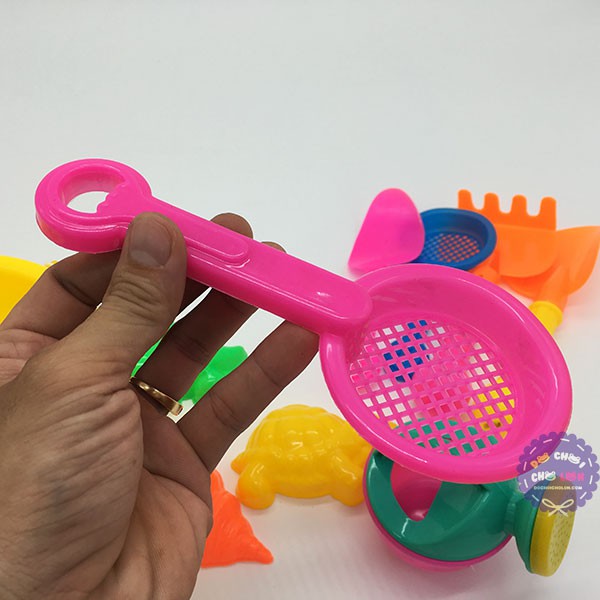 Đồ chơi xô xúc cát đi biển nhỏ túi lưới HT904