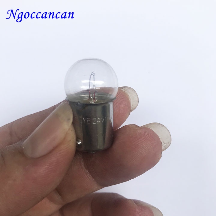 Hộp 10 Bóng Đèn Phanh , Hậu Ô Tô Xe Hơi Đui Cài Một Tóc 12V 10W và 24v 10w