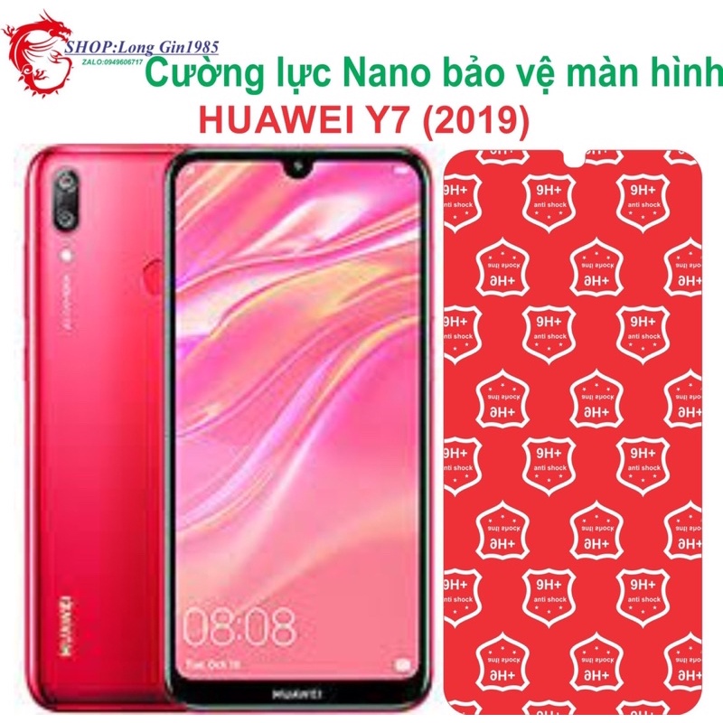 Huawei Y7 2019 Cường lực Nano chống va đập chống trầy xước tốt