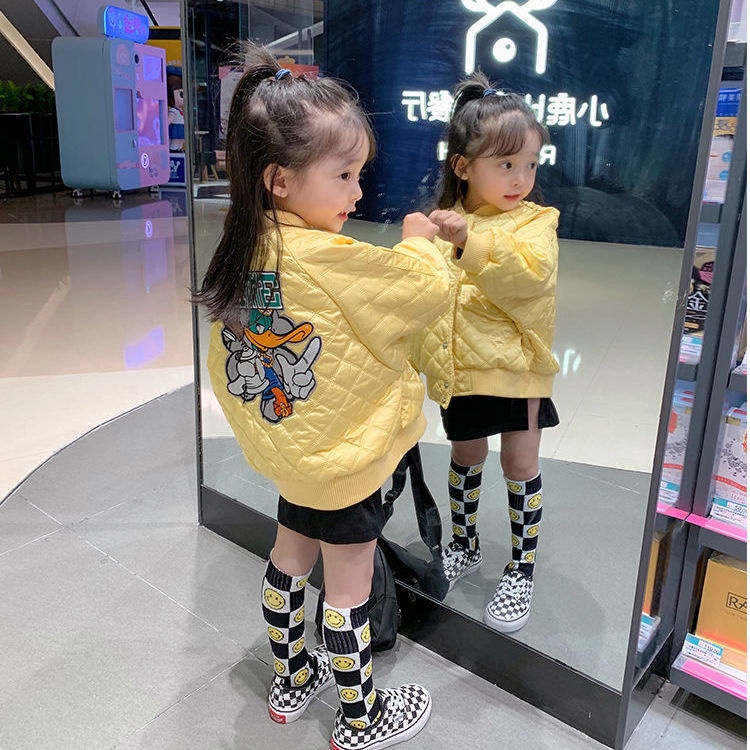 ❤Áo Khoác Bóng Chày Thời Trang Thu Đông Hàn Quốc 2021 Cho Bé Gái