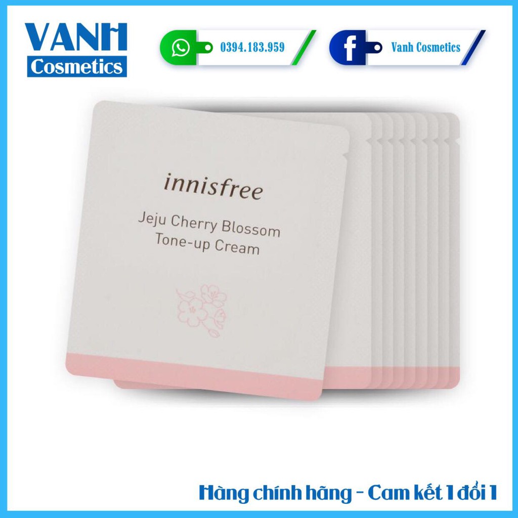 Sample Gói Kem Dưỡng Trắng Da Innisfree Jeju Cherry Blossom Tone Up Cream | BigBuy360 - bigbuy360.vn