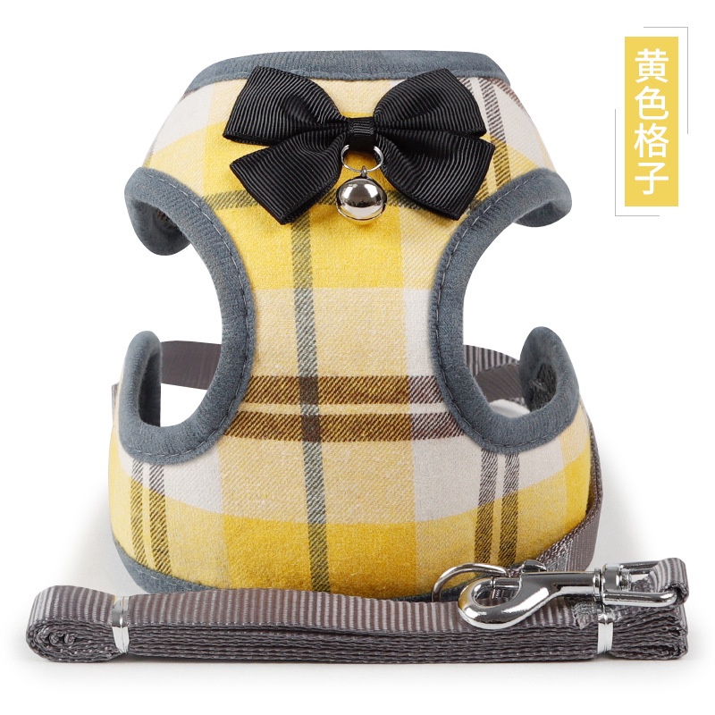 Dây Dắt Thú Cưng Đi Dạo Phong Cách Cổ Điển Kèm Chuông Và Dây Đeo Mới