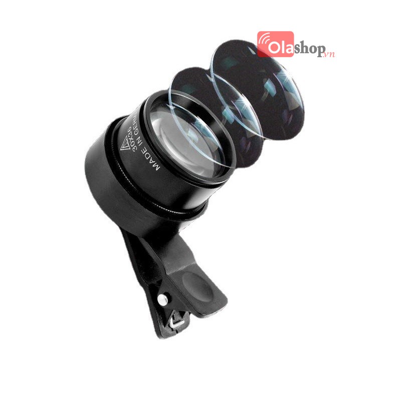 Kính lúp cầm tay kẹp điện thoại 30X