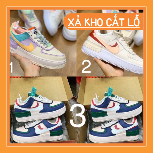 Giày Sneaker Air Force 1 Shadow Pale Ivory 3 mầu a23 ❕ ❄ . ' ! ` ^ . ":