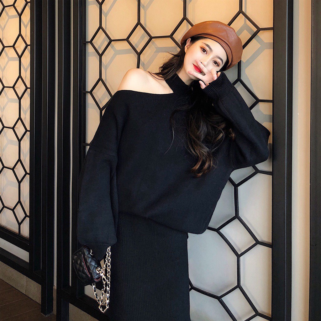Áo khoét vai nữ form rộng style Hàn Quốc cá tính siêu xinh - Gen J