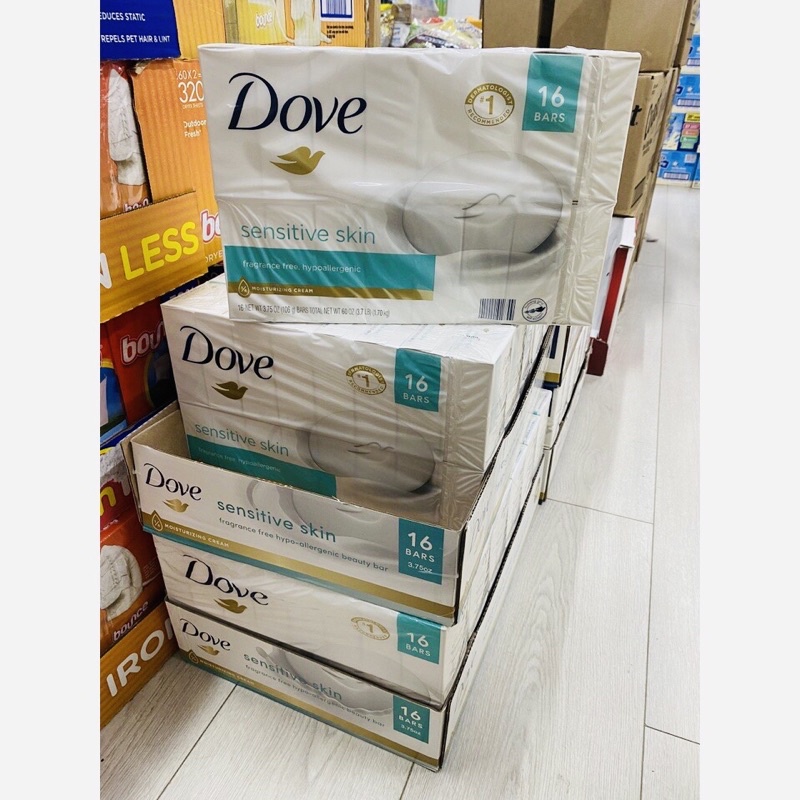 XÀ BÔNG CỤC DOVE SENSITIVE SKIN - DÀNH CHO DA NHẠY CẢM CỦA MỸ