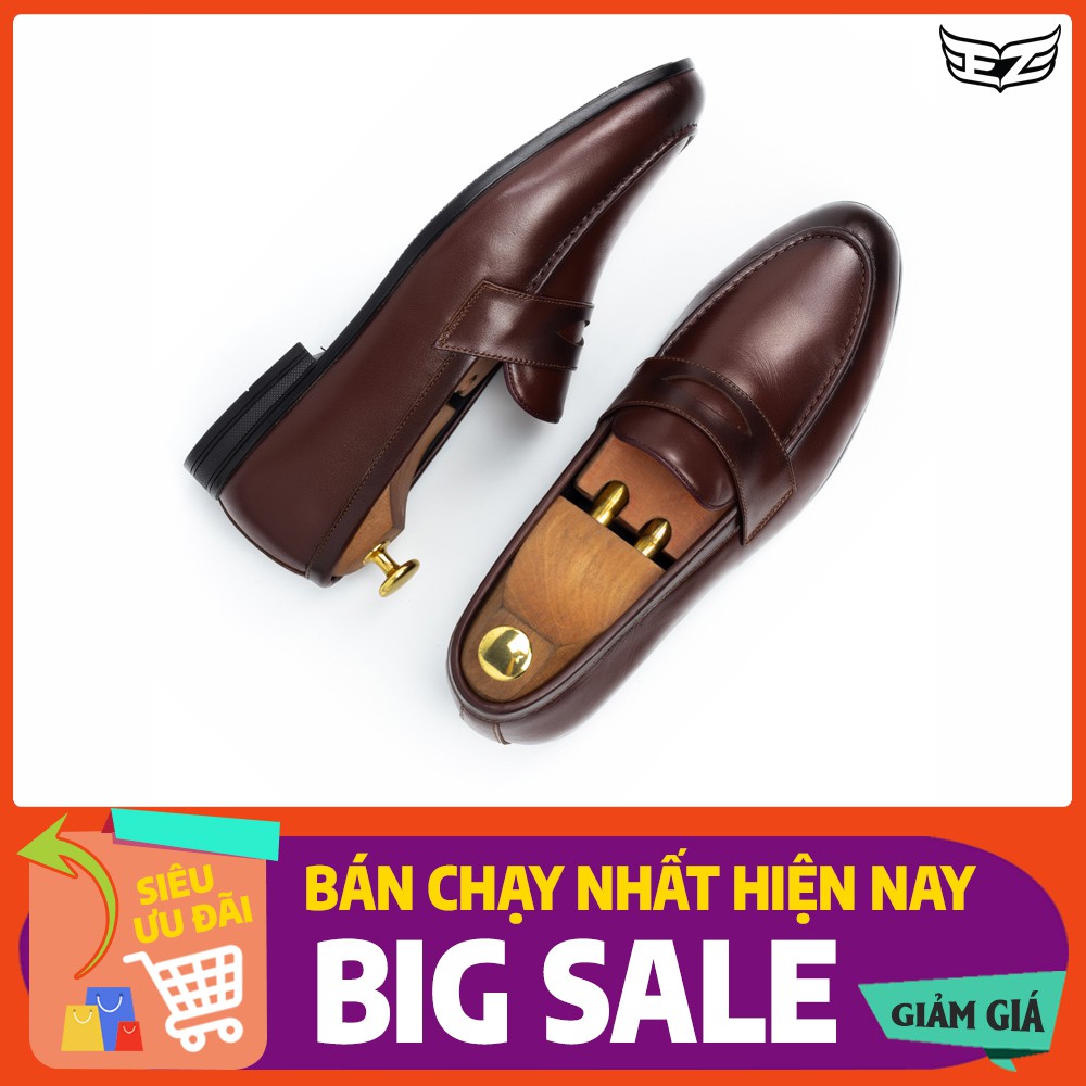 Giày Penny Loafer Patina - Giày Lười Công Sở Nam Cao Cấp - Da Bò Nhập Khẩu - Đế Cao Su Đúc - Bảo Hành 12th Chính Hãng