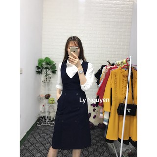 SET VÁY YẾM + ÁO SƠ MI (ẢNH THẬT 100% do shop tự chụp)