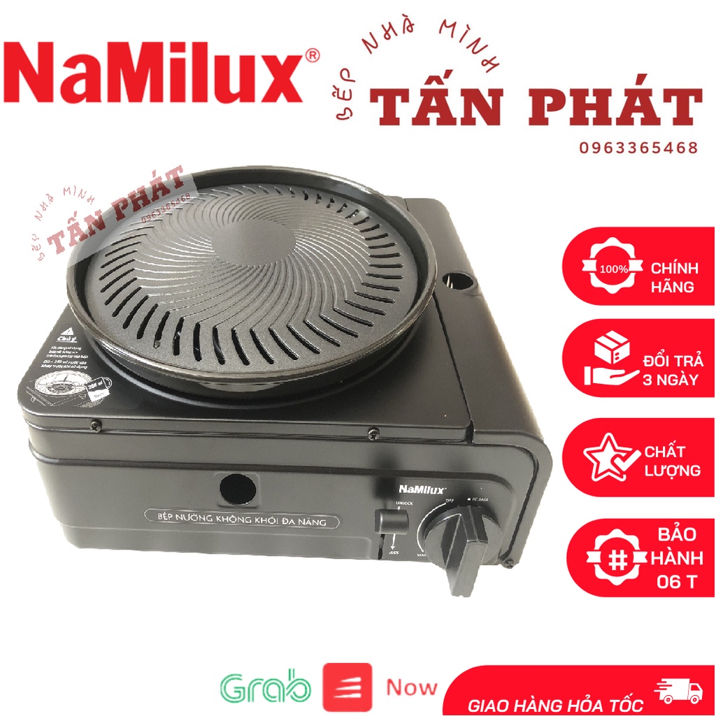 Bếp nướng không khói đă năng Namilux GS2621PF (2 chức năng nấu + nướng) tặng 1 gói khăn ướt sky