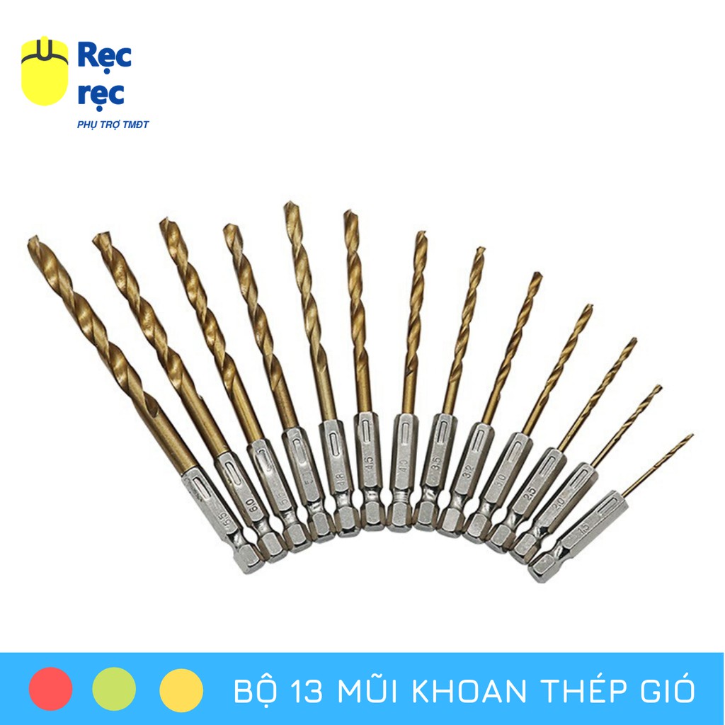 Bộ 13 mũi khoan thép gió tốc độ cao MK13