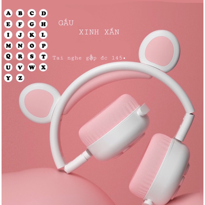 Tai nghe Bluetooth hình tai gấu