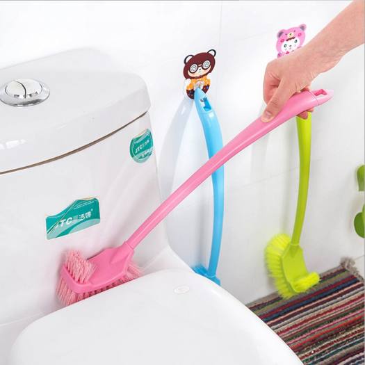 Chổi Cọ Toilet 2 Đầu Cọ , Cây Chà rửa bồn cầu - toilet 2 đầu đa năng tiện ích