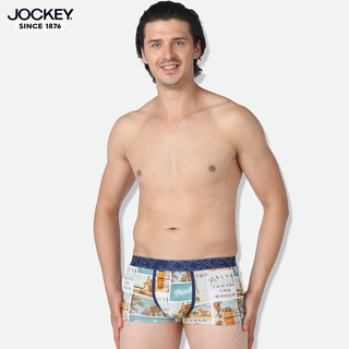 Quần Lót Nam Jockey Dáng Trunk USA Originals Cao Cấp Trắng In Cam - J1105